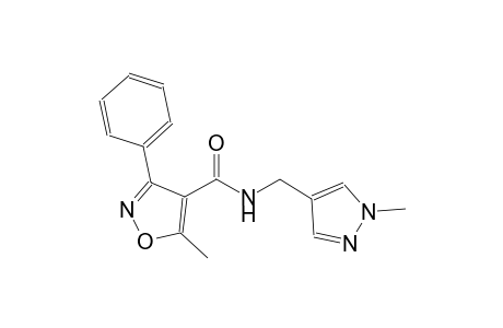 5-methyl-N-[(1-methyl-1H-pyrazol-4-yl)methyl]-3-phenyl-4-isoxazolecarboxamide