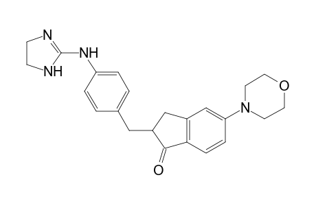 2-[4-(4,5-Dihydro-1H-imidazol-2-ylamino)benzyl]-5-morpholino-2,3-dihydro-1H-inden-1-one