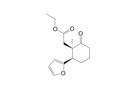2-[(1S,2R)-2-(2-furanyl)-1-methyl-6-oxocyclohexyl]acetic acid ethyl ester