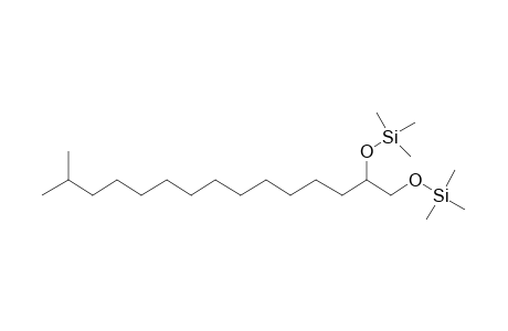 14-Methyl-pentadecane-1,2-diol, bis(trimethylsilyl) ether