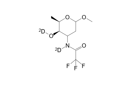 L-lyxo-Hexopyranoside-4-O-d, methyl 2,3,6-trideoxy-3-[(trifluoroacetyl)amino-d]-