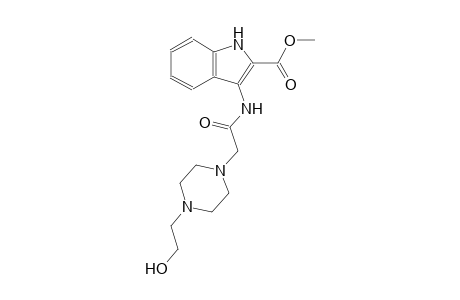 methyl 3-({[4-(2-hydroxyethyl)-1-piperazinyl]acetyl}amino)-1H-indole-2-carboxylate