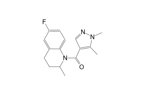 1-[(1,5-dimethyl-1H-pyrazol-4-yl)carbonyl]-6-fluoro-2-methyl-1,2,3,4-tetrahydroquinoline