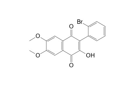 2-(2'-Bromophenyl)-6,7-dimethoxy-1,4-dihydro-3-hydroxy-1,4-naphthalenedione