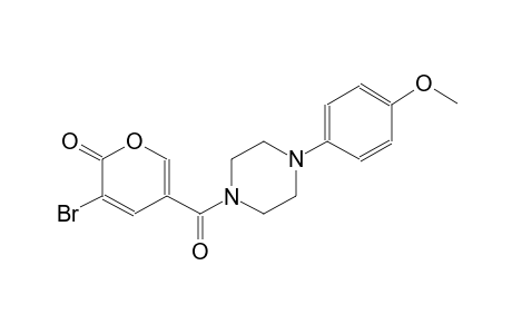3-bromo-5-{[4-(4-methoxyphenyl)-1-piperazinyl]carbonyl}-2H-pyran-2-one
