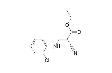 (E)-3-(2-chloroanilino)-2-cyano-2-propenoic acid ethyl ester
