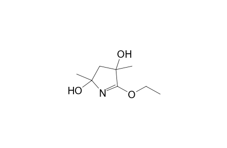 2-Ethoxy-3,5-dimethyl-3,5-dihydroxy-1-pyrroline