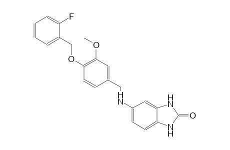 5-({4-[(2-fluorobenzyl)oxy]-3-methoxybenzyl}amino)-1,3-dihydro-2H-benzimidazol-2-one
