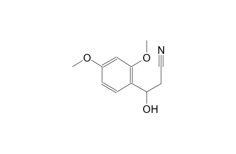 benzenepropanenitrile, beta-hydroxy-2,4-dimethoxy-