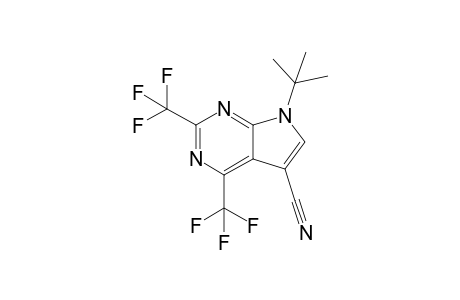 7-tert-Butyl-2,4-bis(trifluoromethyl)-7H-pyrrolo[2,3-d]pyrimidine-5-carbonitrile