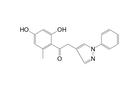 1-(2,4-dihydroxy-6-methylphenyl)-2-(1-phenyl-1H-pyrazol-4-yl)ethanone
