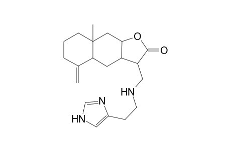 3-[[2-(1H-imidazol-5-yl)ethylamino]methyl]-8a-methyl-5-methylene-3a,4,4a,6,7,8,9,9a-octahydro-3H-benzo[f]benzofuran-2-one