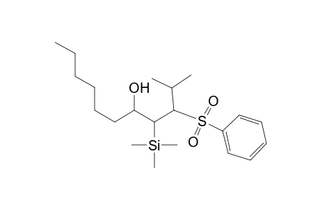 2-Methyl-3-(phenylsulfonyl)-4-(trimethylsilyl)undecan-5-ol