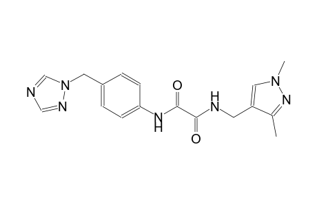 ethanediamide, N~1~-[(1,3-dimethyl-1H-pyrazol-4-yl)methyl]-N~2~-[4-(1H-1,2,4-triazol-1-ylmethyl)phenyl]-