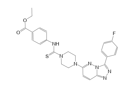 benzoic acid, 4-[[[4-[3-(4-fluorophenyl)[1,2,4]triazolo[4,3-b]pyridazin-6-yl]-1-piperazinyl]carbonothioyl]amino]-, ethyl ester