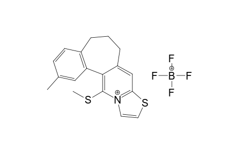 3-Methyl-5-methylthio-7,8-dihydro-6H-benzocyclohepta[2,1-d]thiazolo[3,2-a]pyridinium tetrafluoroborate