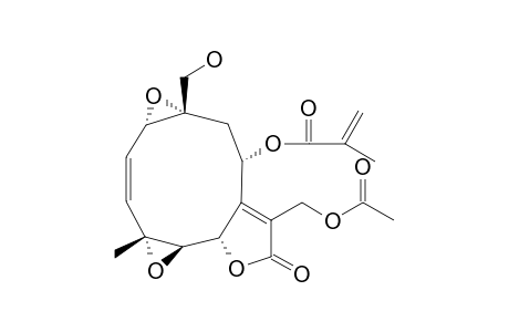13-ACETOXY-14-HYDROXY-8S-METHACRYLOYLOXY-1S(10S0,4R,5R-DIEPOXYGERMACR-7(11)-ENE-6S,12-OLIDE