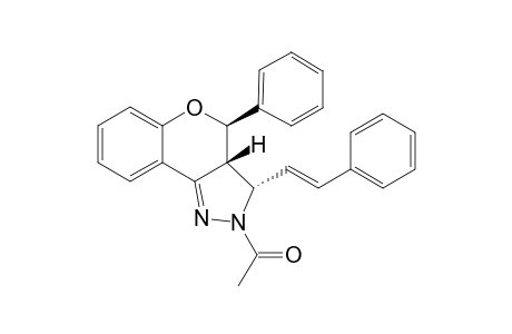 (CIS-3,3A)-(TRANS-3A,4)-2,3,3A,4-TETRAHYDRO-2-ACETYL-4-PHENYL-3-STYRYL-[1]-BENZOPYRANO-[4,3-C]-PYRAZOLE