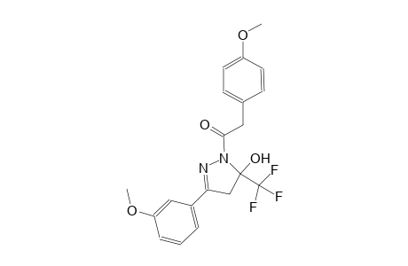 1H-pyrazol-5-ol, 4,5-dihydro-3-(3-methoxyphenyl)-1-[(4-methoxyphenyl)acetyl]-5-(trifluoromethyl)-