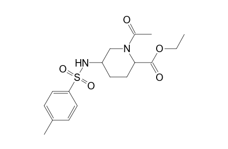 Ethyl N-acetyl-5-(p-toluenesulfonamido)pipecolate