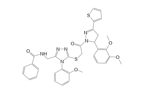 benzamide, N-[[5-[[2-[5-(2,3-dimethoxyphenyl)-4,5-dihydro-3-(2-thienyl)-1H-pyrazol-1-yl]-2-oxoethyl]thio]-4-(2-methoxyphenyl)-4H-1,2,4-triazol-3-yl]methyl]-