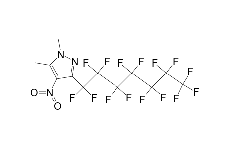 1H-Pyrazole, 1,5-dimethyl-4-nitro-3-(pentadecafluoroheptyl)-