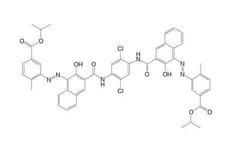 3-Amino-p-toluic acid i-propyl ester -> n,n'-(2,5-dichloro-1,4-phenylene)-bis(3-hydroxy-2-naphthamide)