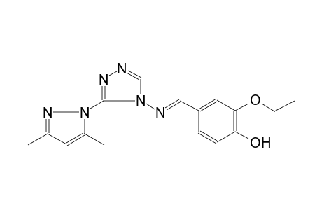 phenol, 4-[(E)-[[3-(3,5-dimethyl-1H-pyrazol-1-yl)-4H-1,2,4-triazol-4-yl]imino]methyl]-2-ethoxy-