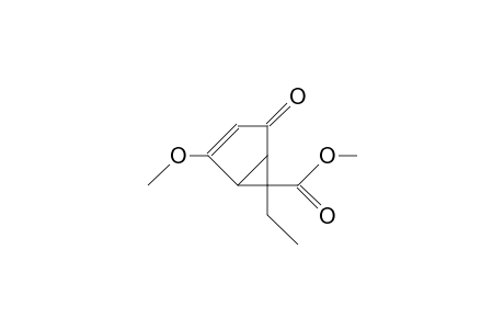 (-)-6-Carbomethoxy-6-ethyl-4-methoxybicyclo[3.1.0(1,5)]hex-3-en-2-one