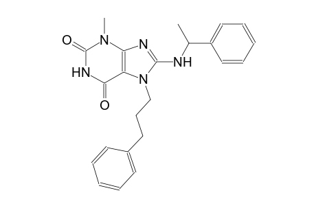 3-methyl-8-[(1-phenylethyl)amino]-7-(3-phenylpropyl)-3,7-dihydro-1H-purine-2,6-dione