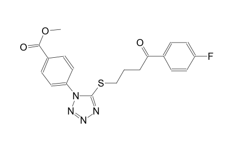 methyl 4-(5-{[4-(4-fluorophenyl)-4-oxobutyl]sulfanyl}-1H-tetraazol-1-yl)benzoate