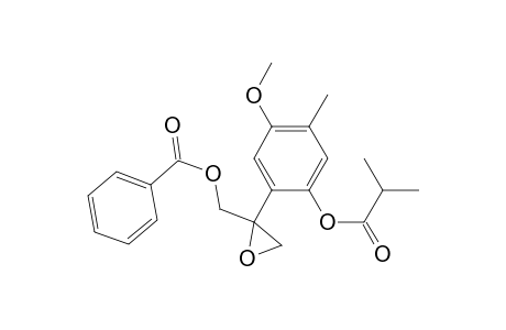 Propanoic acid, 2-methyl-, 2-[2-[(benzoyloxy)methyl]oxiranyl]-4-methoxy-5-methylphenyl ester