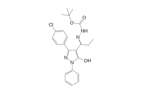 tert-Butyl 2-{1-[3-(4-chlorophenyl)-5-hydroxy-1-phenyl-1H-pyrazol-4-yl]propylidene}hydrazinecarboxylate