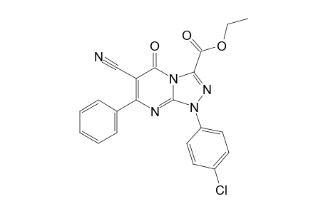 Ethyl-6-cyano-7-phenyl-1-(4-chlorophenyl)-[1,2,4]-triazolo[4,3-a]pyrimidin-5(1H)-one-3-carboxylate