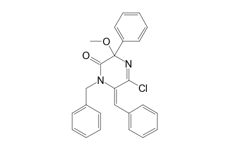 (E)-1-BENZYL-6-BENZYLIDENE-5-CHLORO-3-METHOXY-3-PHENYL-3,6-DIHYDROPYRAZIN-2(1H)-ONE
