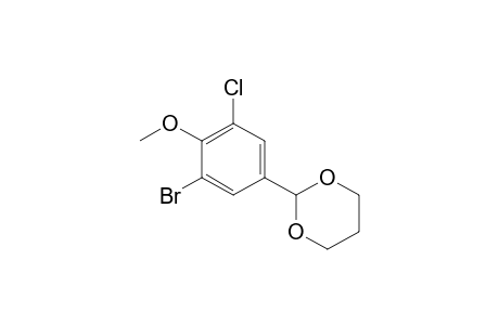 2-(3-Bromo-5-chloro-4-methoxyphenyl)-1,3-dioxane