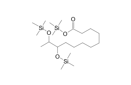 Dodecanoic acid <10,11-dihydroxy->, tri-TMS