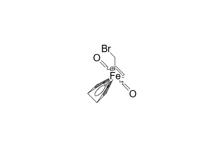 Dicarbonyl.eta.(5)-cyclopentadienyl-2-bromo-propenyl-iron cation