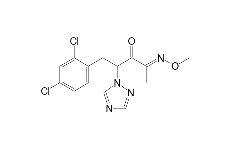 2,3-Pentanedione, 5-(2,4-dichlorophenyl)-4-(1H-1,2,4-triazol-1-yl)-, 2-(O-methyloxime)