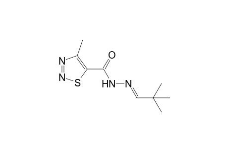 4-methyl-1,2,3-thiadiazole-5-carboxylic acid, (2,2-dimethylpropylidene)hydrazide