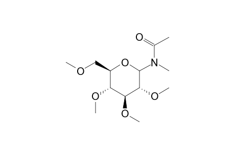 (-methyl-1-acetamido-1-desoxy-2,3,4,6-tetra-O-methyl-.beta.-D-glucopyranose
