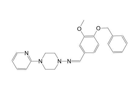 1-piperazinamine, N-[(Z)-[3-methoxy-4-(phenylmethoxy)phenyl]methylidene]-4-(2-pyridinyl)-