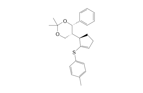 (4S,5R)-2,2-dimethyl-4-phenyl-5-[(1R)-2-(p-tolylsulfanyl)cyclopent-2-en-1-yl]-1,3-dioxane