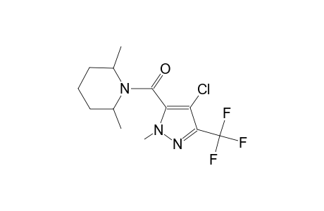 1-{[4-chloro-1-methyl-3-(trifluoromethyl)-1H-pyrazol-5-yl]carbonyl}-2,6-dimethylpiperidine