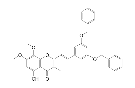 3-Methyl-5-hydroxy-7,8-dimethoxy-3',5'-dibenzyloxy-2-styrylchromone