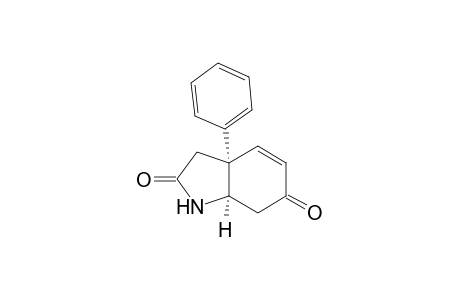 (3aS,7aR)-3a-phenyl-1,3,7,7a-tetrahydroindole-2,6-dione
