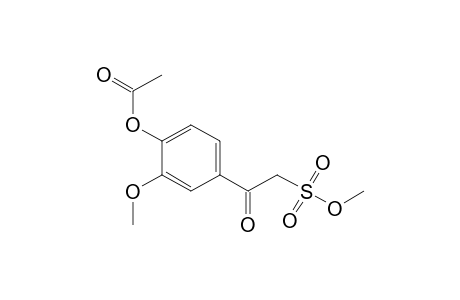 Benzeneethanesulfonic acid, 4-(acetyloxy)-3-methoxy-.beta.-oxo-, methyl ester