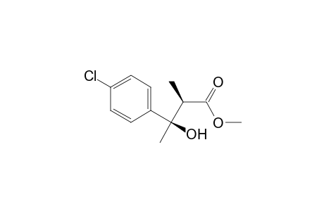 Syn-methyl 3-(4-chlorophenyl)-3-hydroxy-2-methylbutanoate