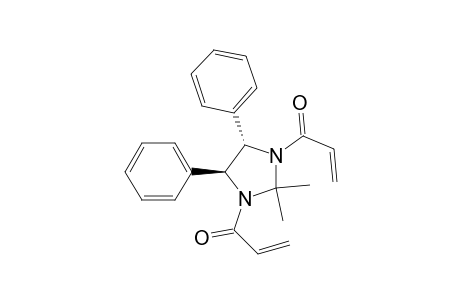 1-[(4S,5S)-2,2-dimethyl-3-(1-oxoprop-2-enyl)-4,5-diphenyl-1-imidazolidinyl]-2-propen-1-one