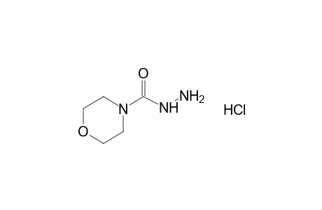 4-morpholinecarboxylic acid, hydrazide, hydrochloride